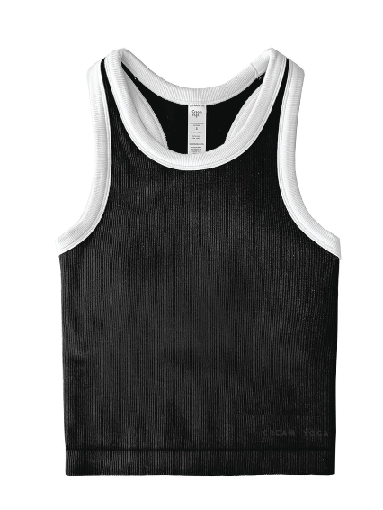 Bari Bra Ribbed Racerback Tank
