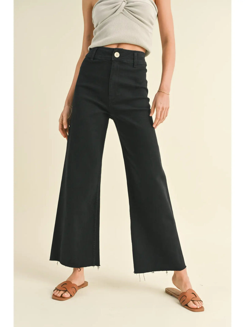 Wide Leg Denim Pants