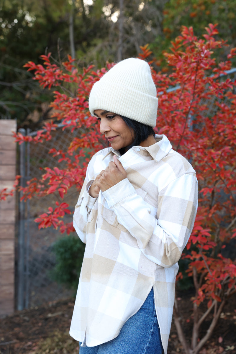 Plaid Flannel | Ivory