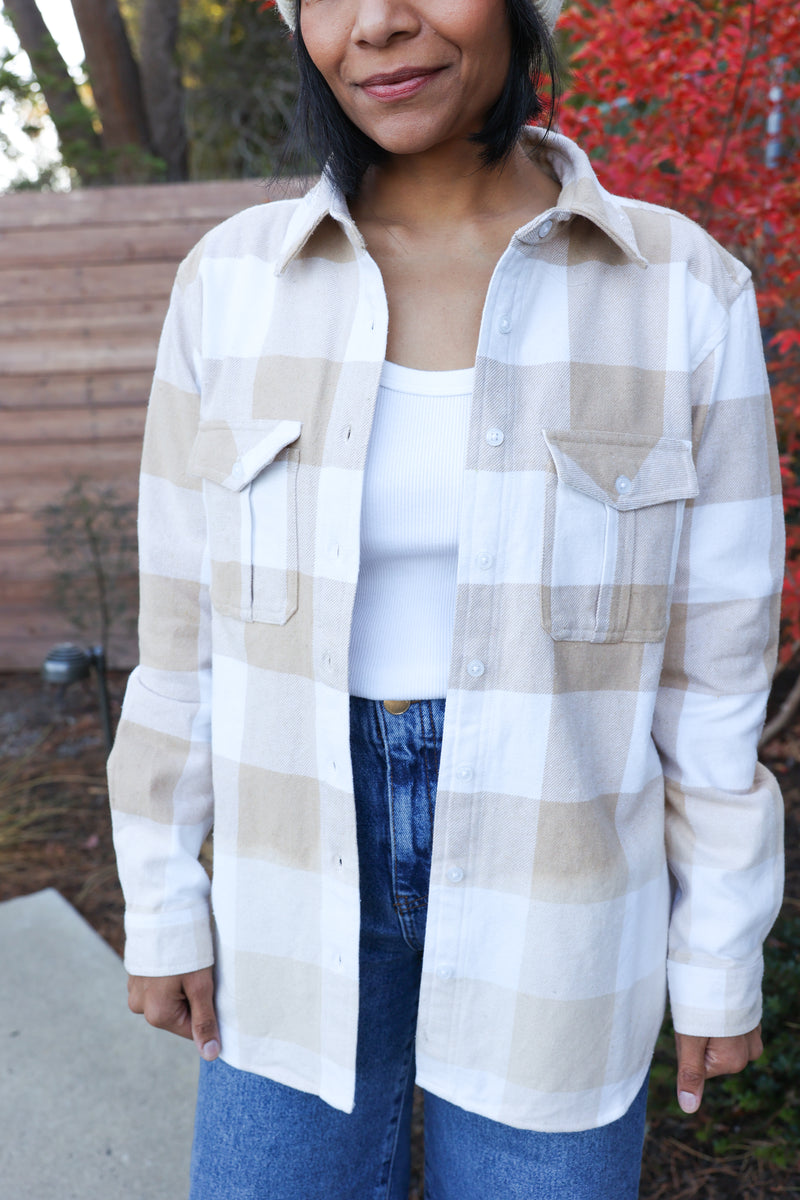 Plaid Flannel | Ivory