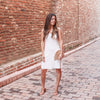 Classic Knit Dress | White