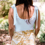 Ribbed Scoop Neck Crop Tank | Final Sale